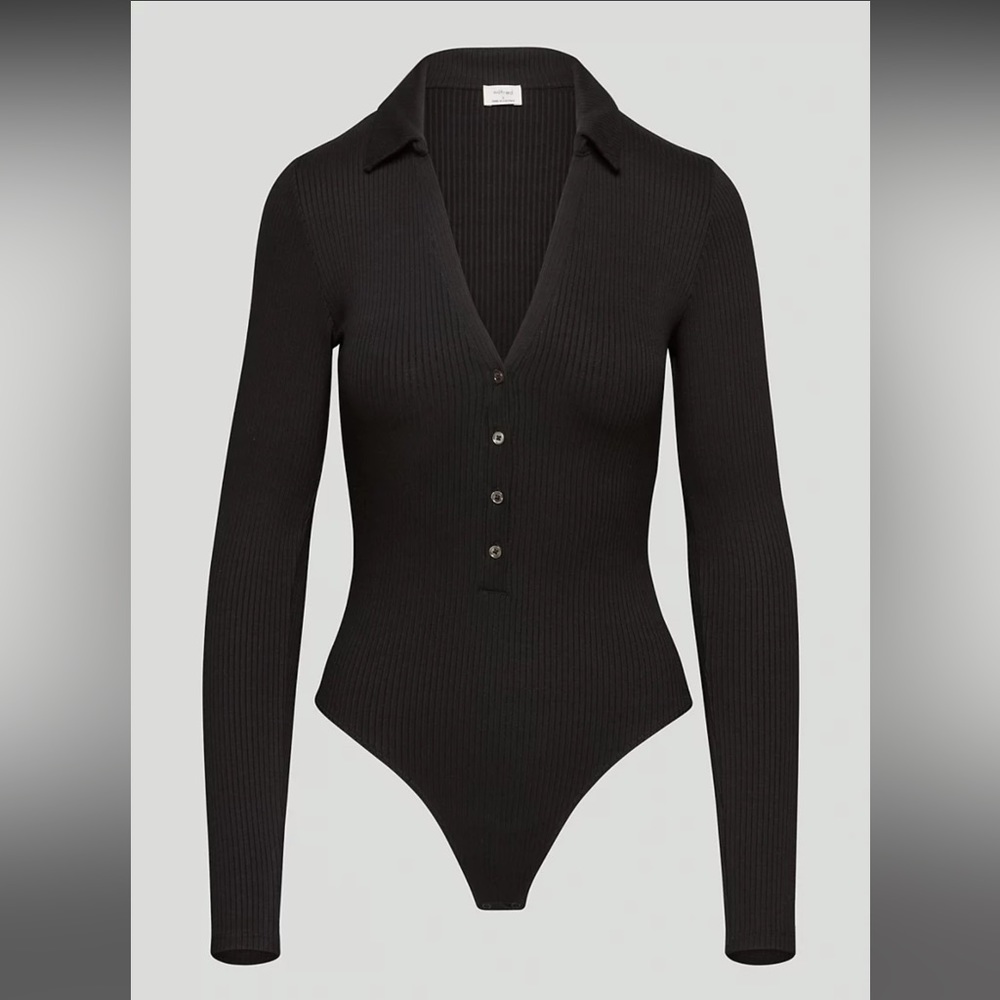 Aritzia Wilfred Charlotte Bodysuit in Black